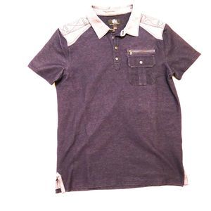 ROCK & REPUBLIC Polo 2 Tone NWOT